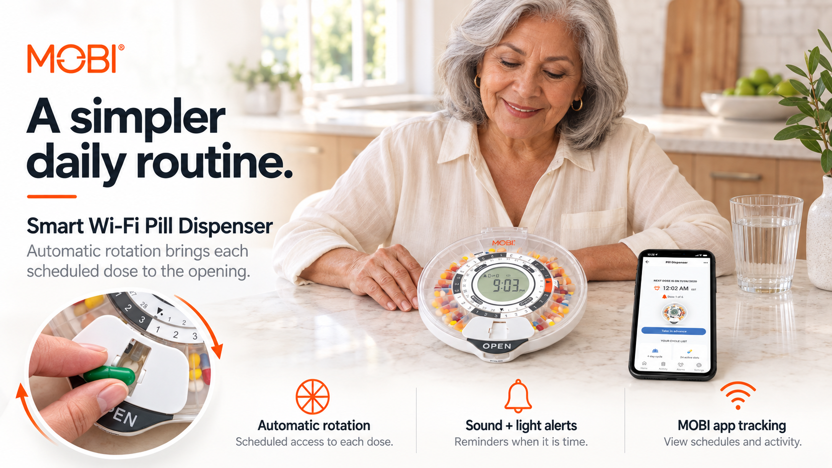 Smart WiFi Automatic Pill Dispenser feature 2