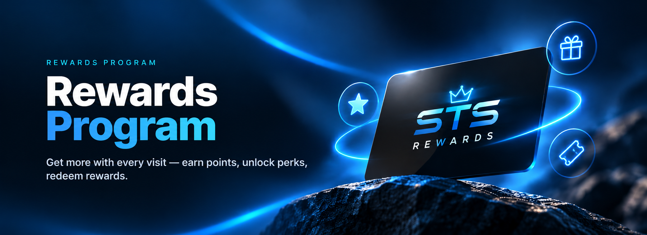 STS Rewards Program — earn points, unlock perks, redeem rewards