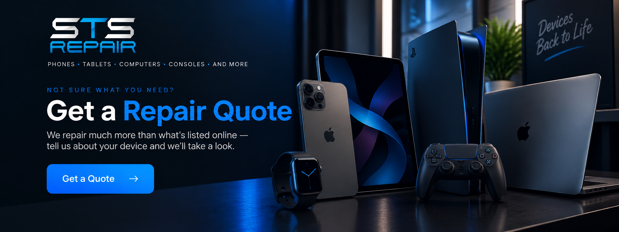 STS Repair — phones, tablets, computers, consoles and more, repaired