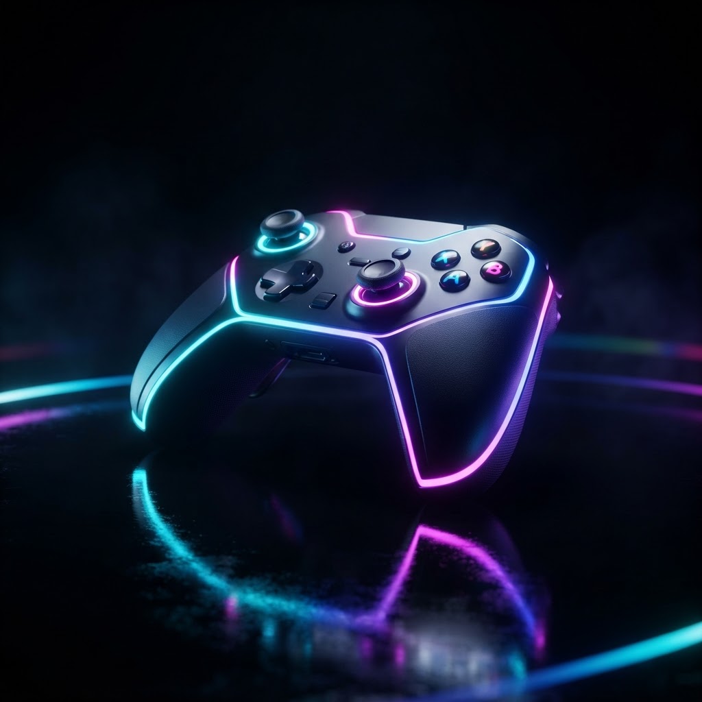 PlayStation 5 DualSense controller in bright studio lighting