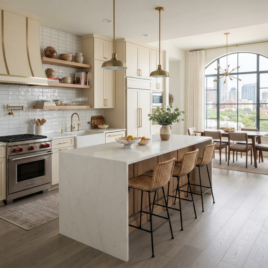 Contemporary Kitchen Transformation — Kitchen in Downtown, Austin TX