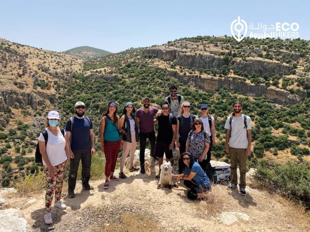 Nature trail with students