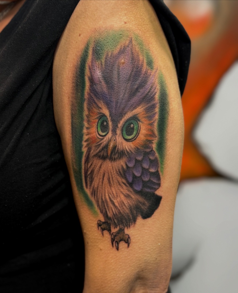 Cyber portrait colour sleeve by V01 Ink
