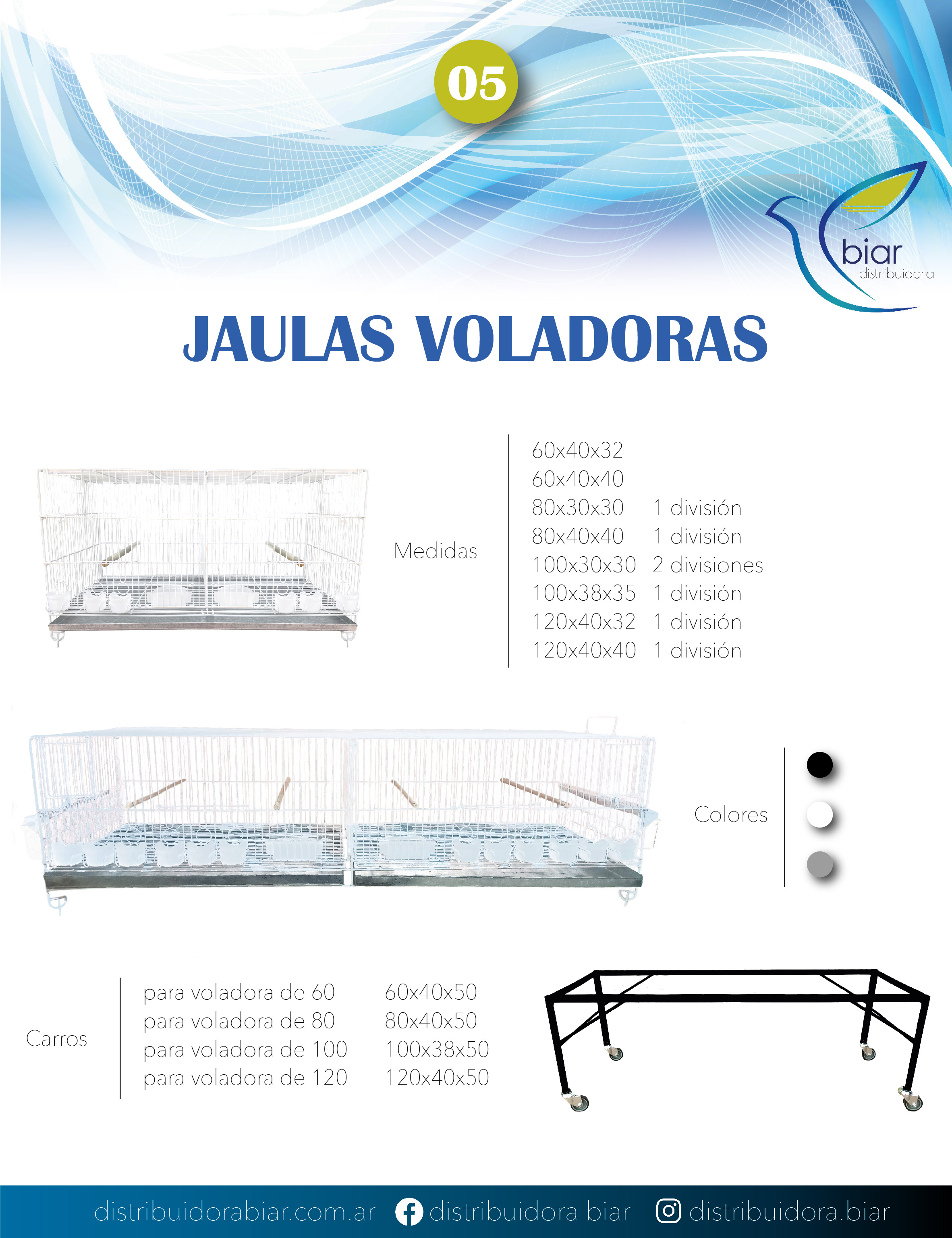 Jaula Voladora 80 con 1 división