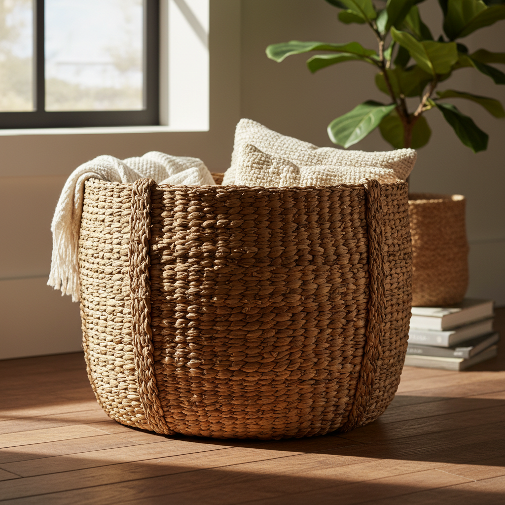 Woven Seagrass Basket — Large