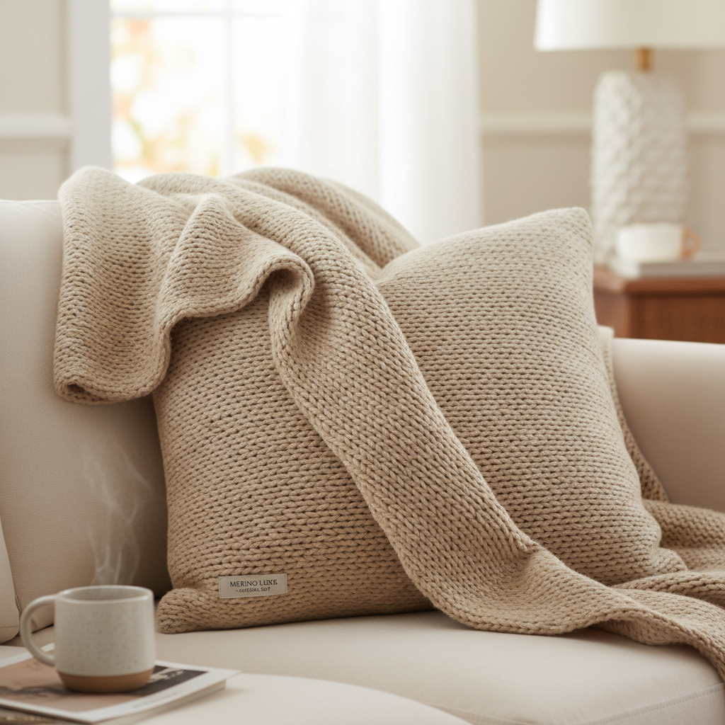 Merino Wool Pillow Cover