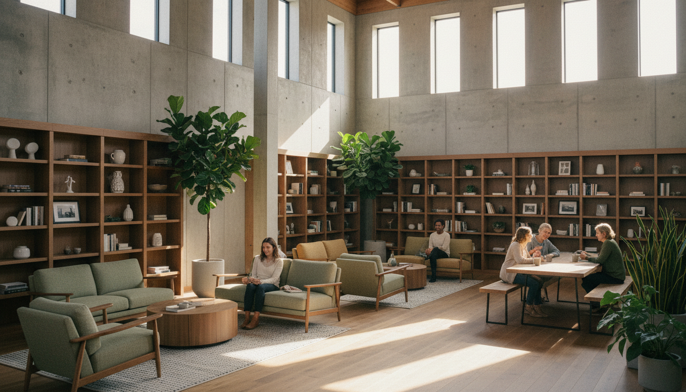 Modern church community space