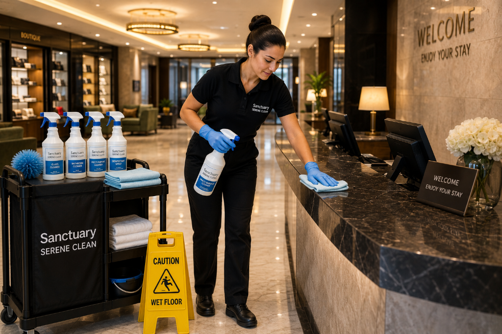 Reception Desk Sanitisation