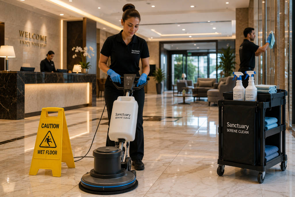Lobby Floor Polishing & Buffing