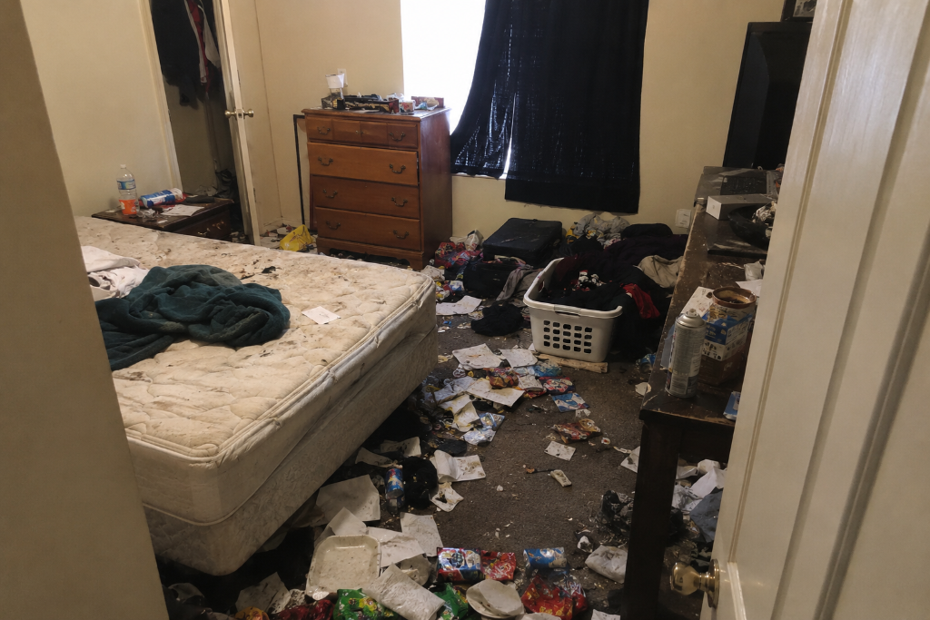 Before - Bedroom Deep Clean — Move-Out Ready