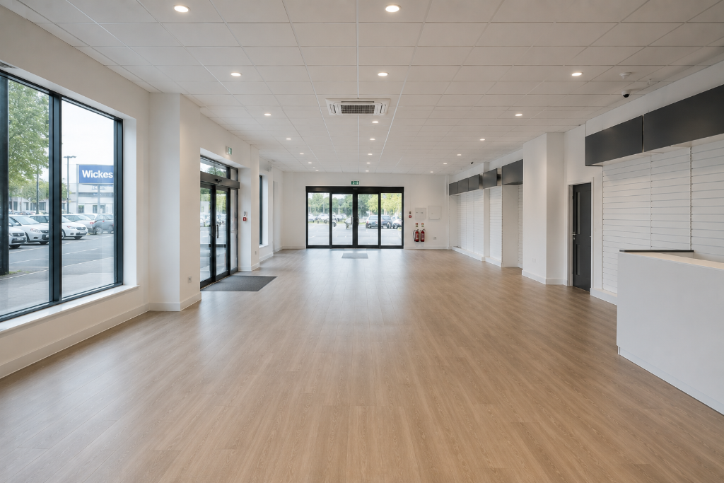 Retail Unit Post-Build Clean — Pristine Finish Throughout