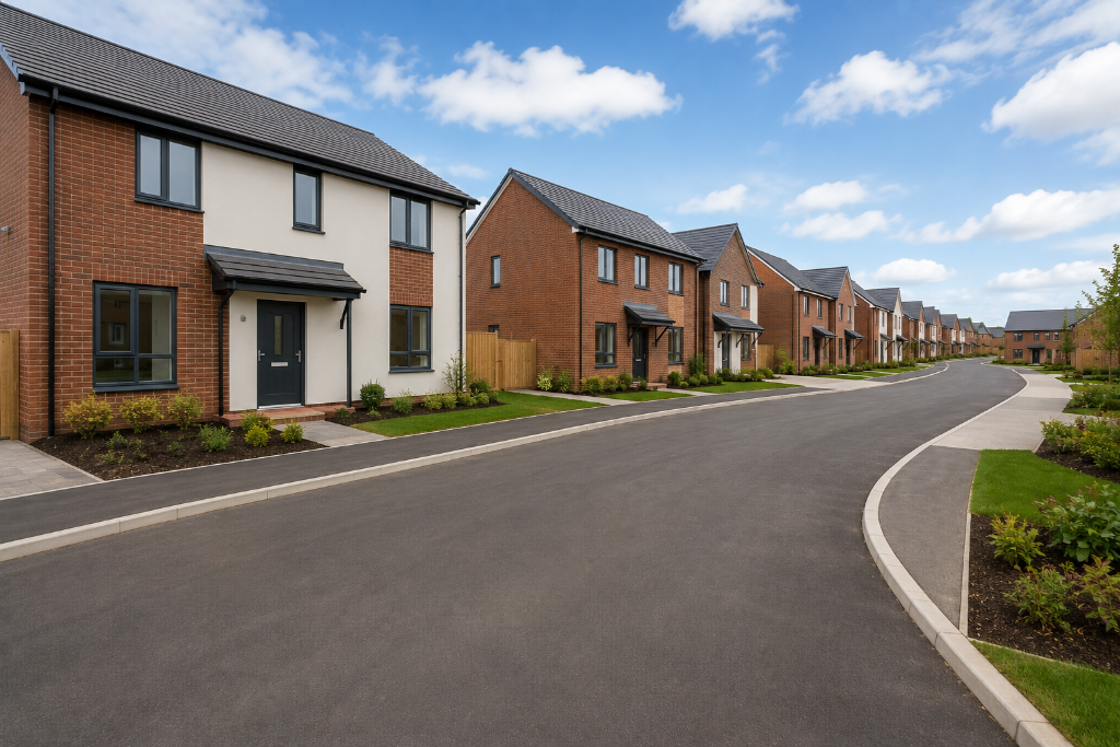 New-Build Development — Exterior & Surrounds Cleaned