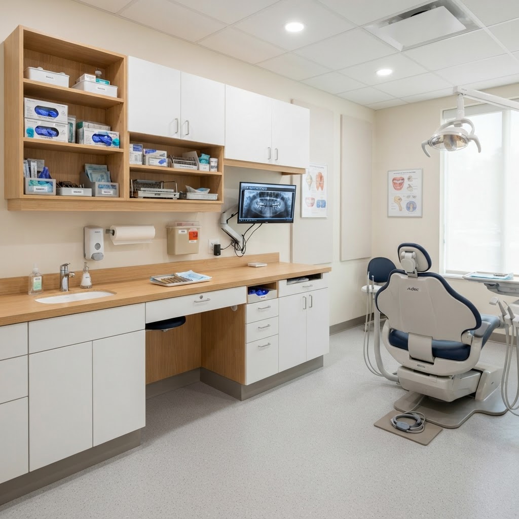 Custom medical and dental cabinetry