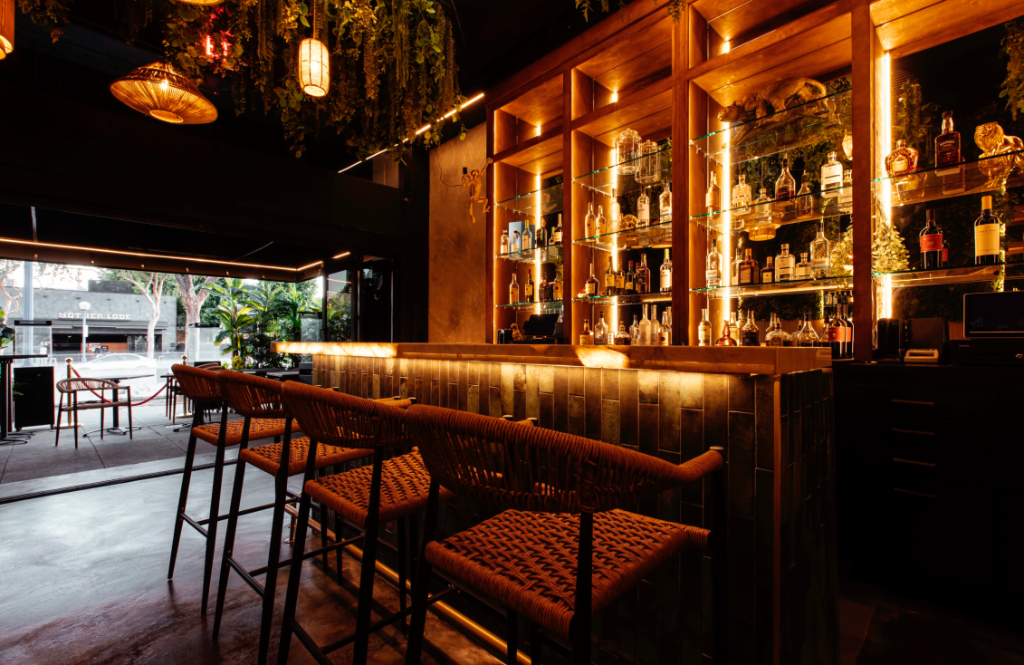 Upscale Bar & Lounge Millwork - Commercial Fit-out by Einstein Millworks