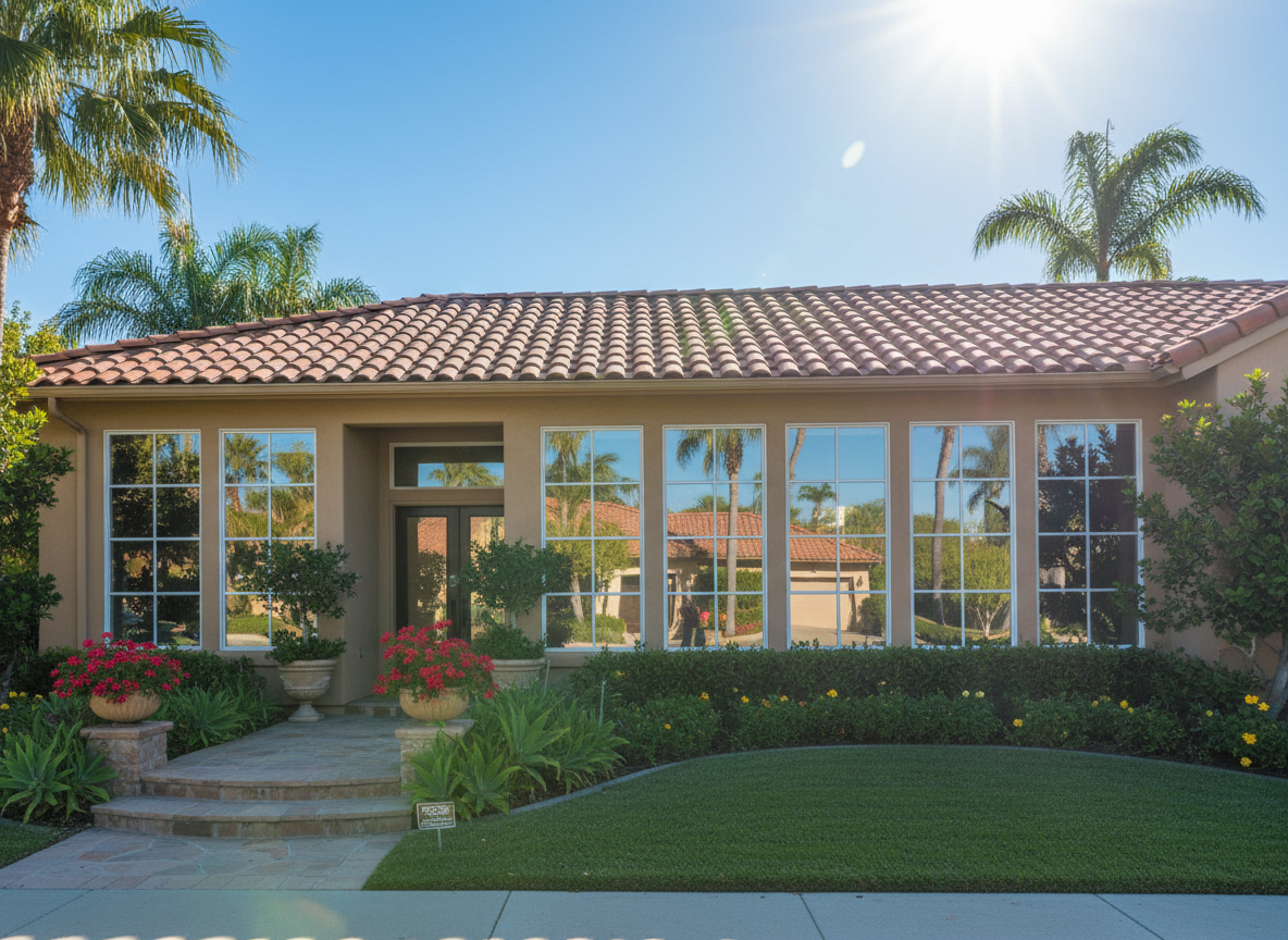 Sparkling clean residential windows