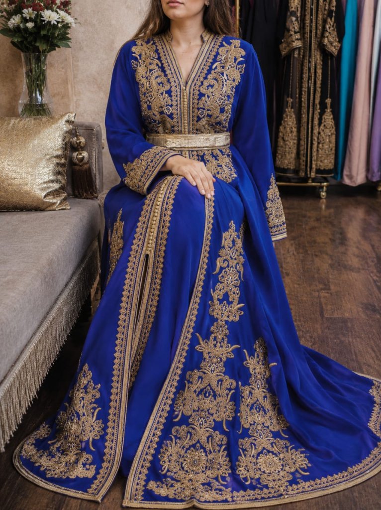 Caftan Vert Vif Sfifa