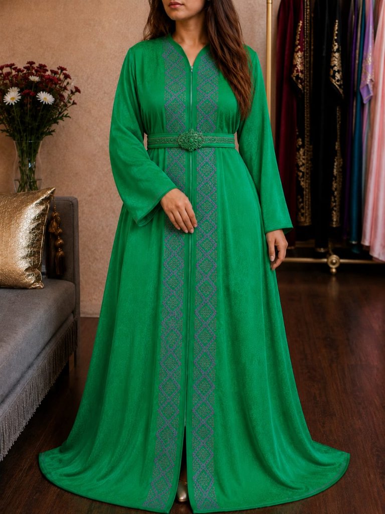 Caftan Bleu Royal Majesté