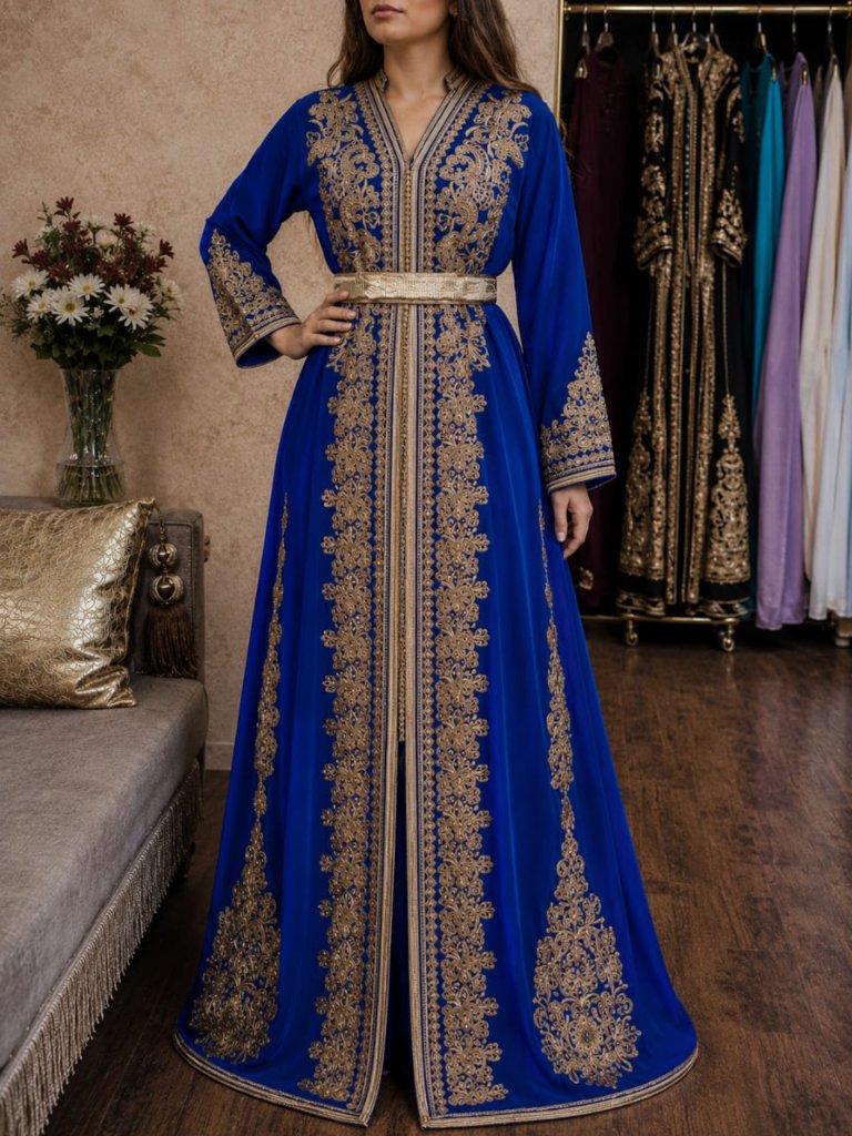 Caftan Vert Émeraude Quotidien