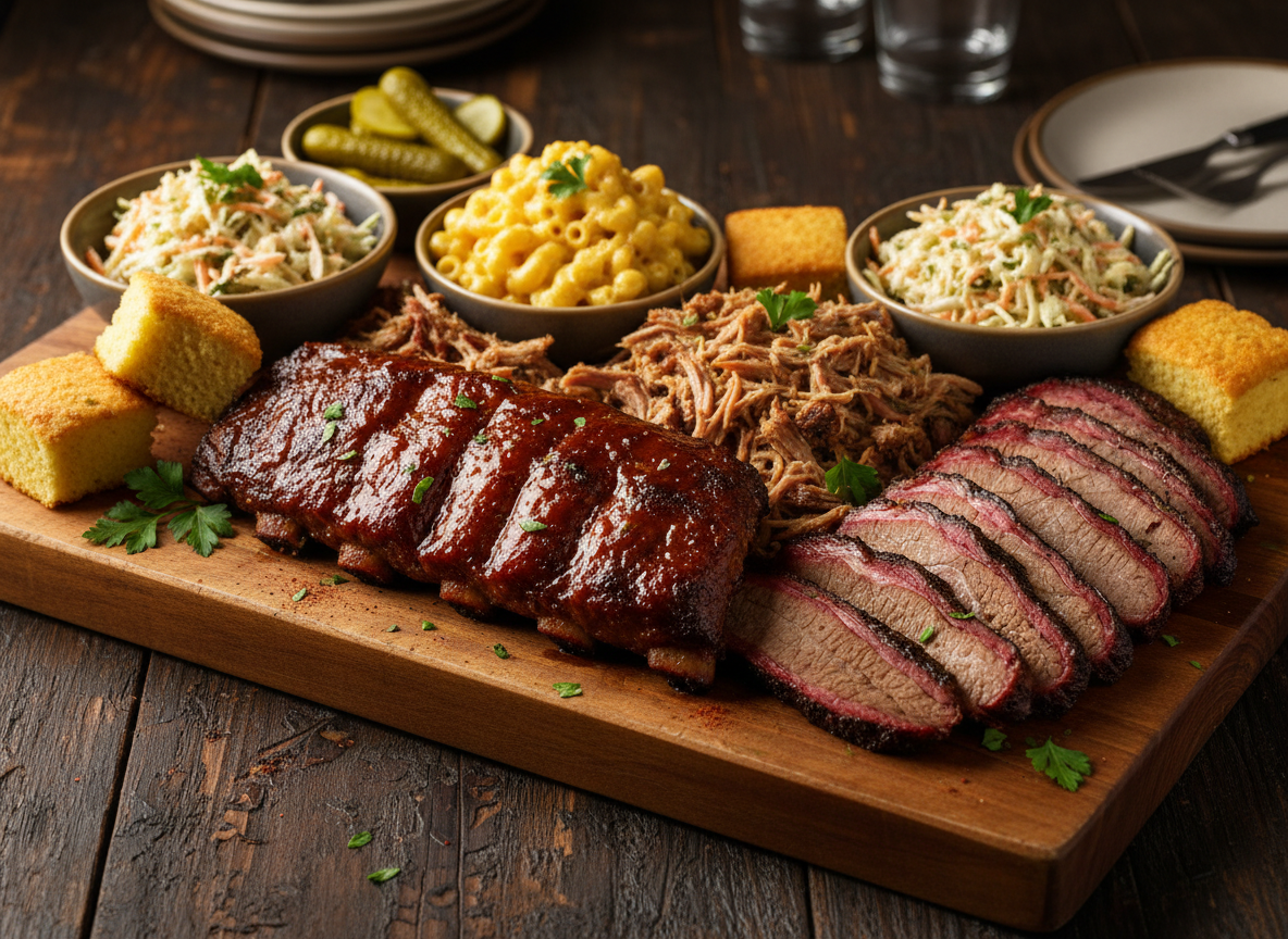 Family BBQ feast