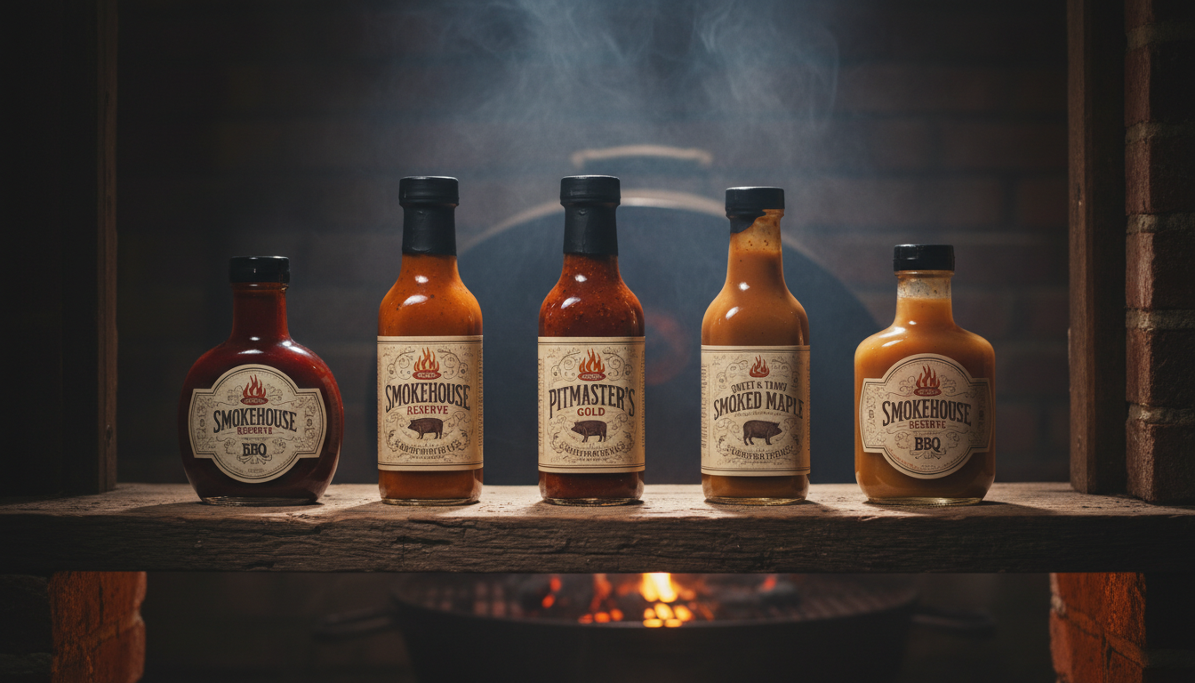 BBQ sauce bottles