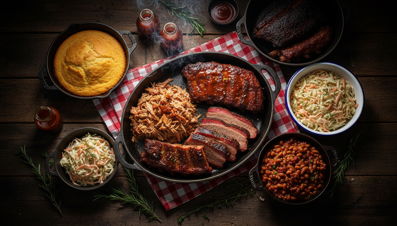 BBQ spread