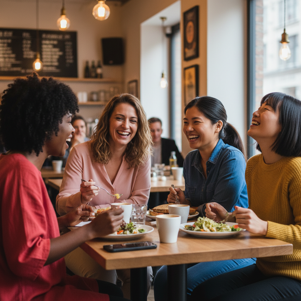 Women connecting