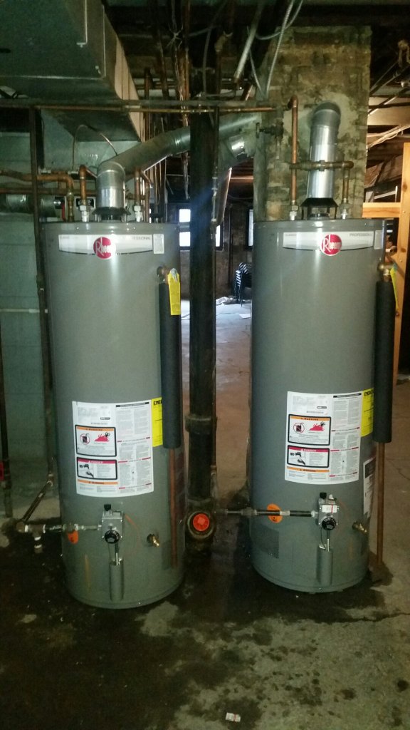 Dual Rheem Water Heater Install