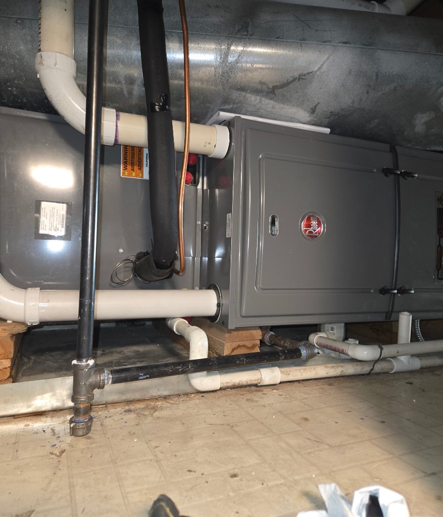 Rheem Furnace with PVC Flue