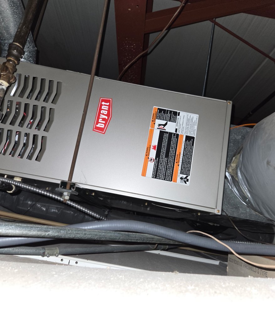 Bryant Attic Furnace Install