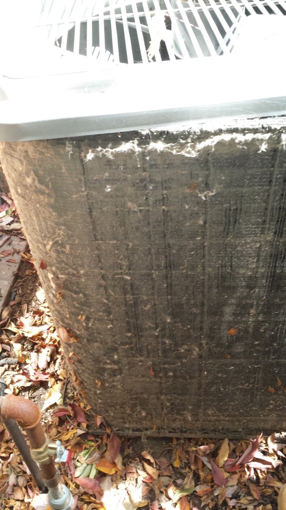 Debris-Filled Condenser Coil Clean