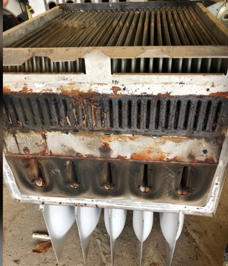Failed Heat Exchanger — Burner Side
