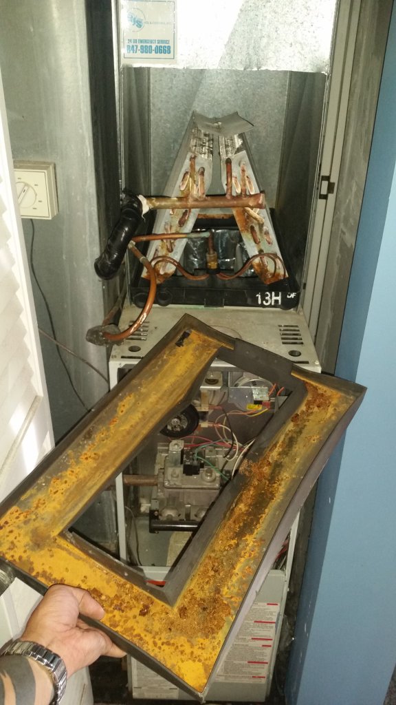 Rusted Coil Access Panel Repair
