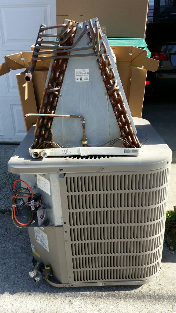 Corroded A-Coil Removal