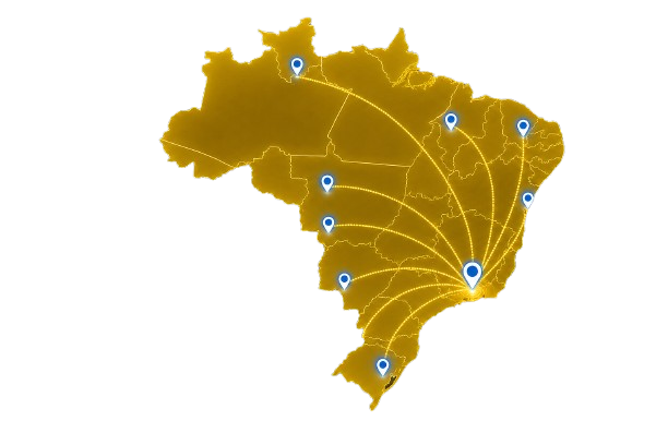 Mapa do Brasil - Cobertura Nacional LS Works