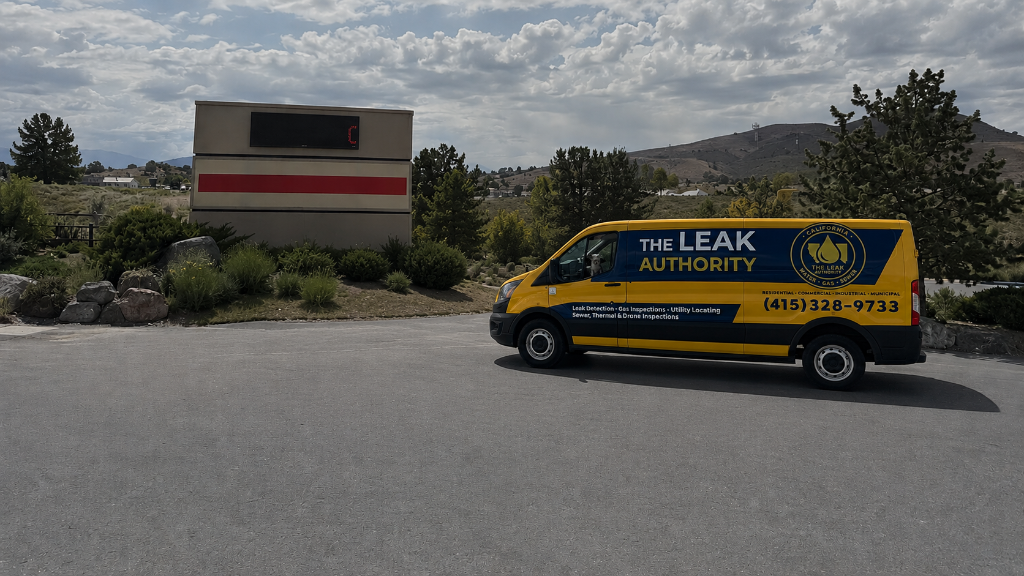 The Leak Authority service van