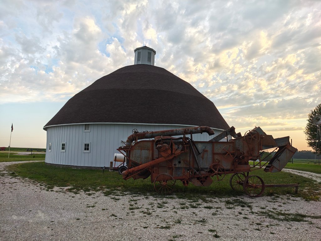 Lewis Round Barn & Vintage Thresher