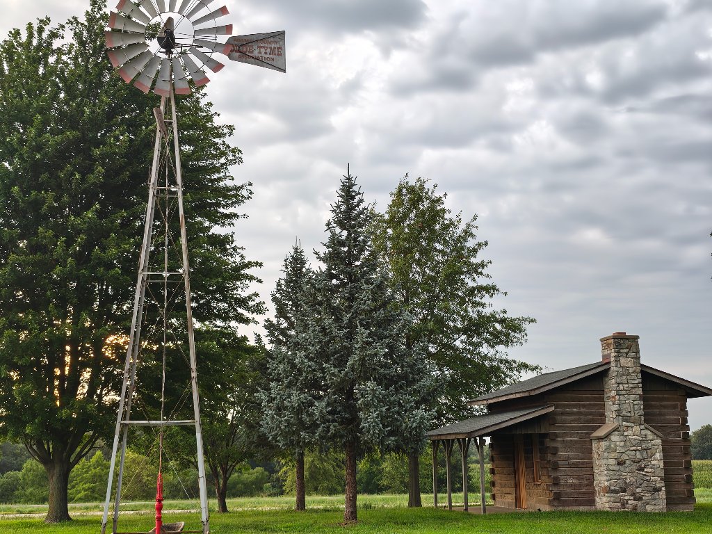 OTAAC Windmill & Log Cabin