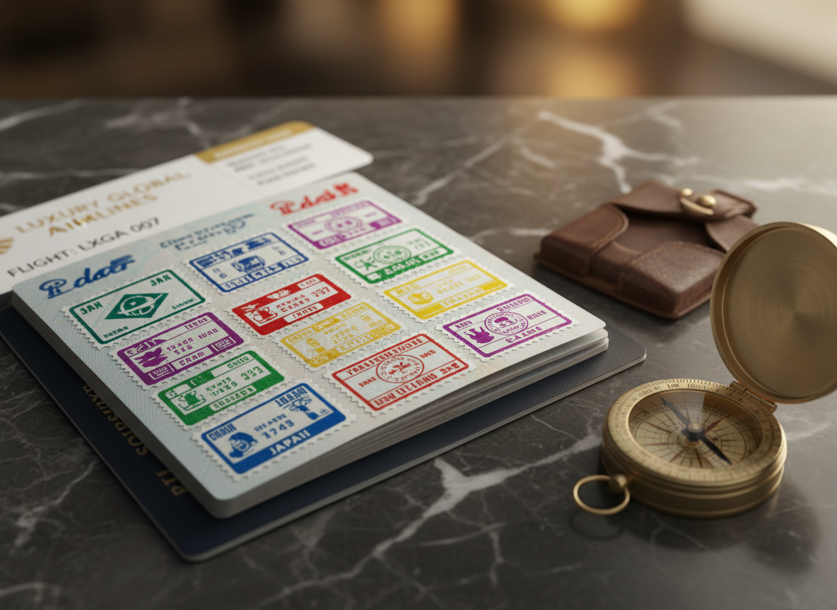 Passaportes e vistos internacionais aprovados