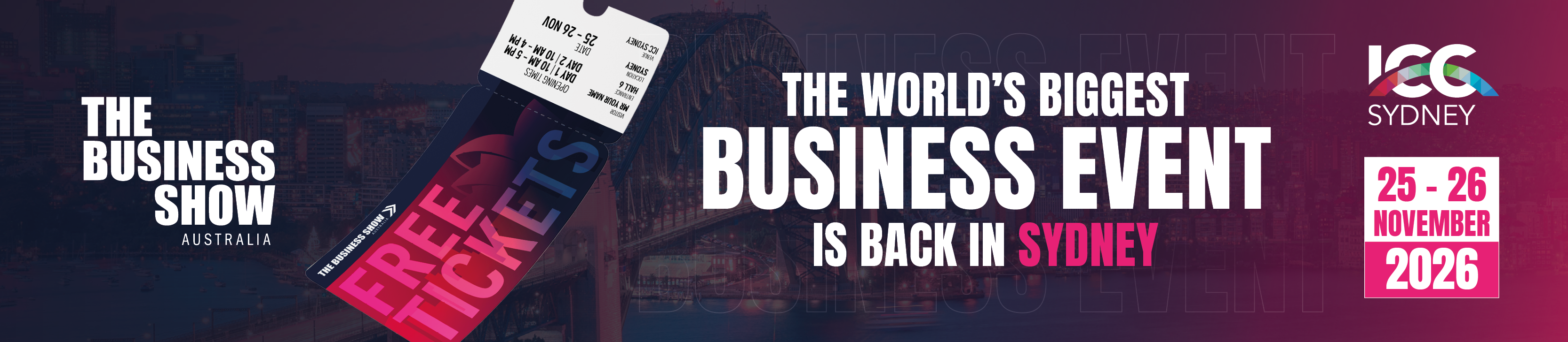 The Business Show Australia — 25-26 November 2026, ICC Sydney