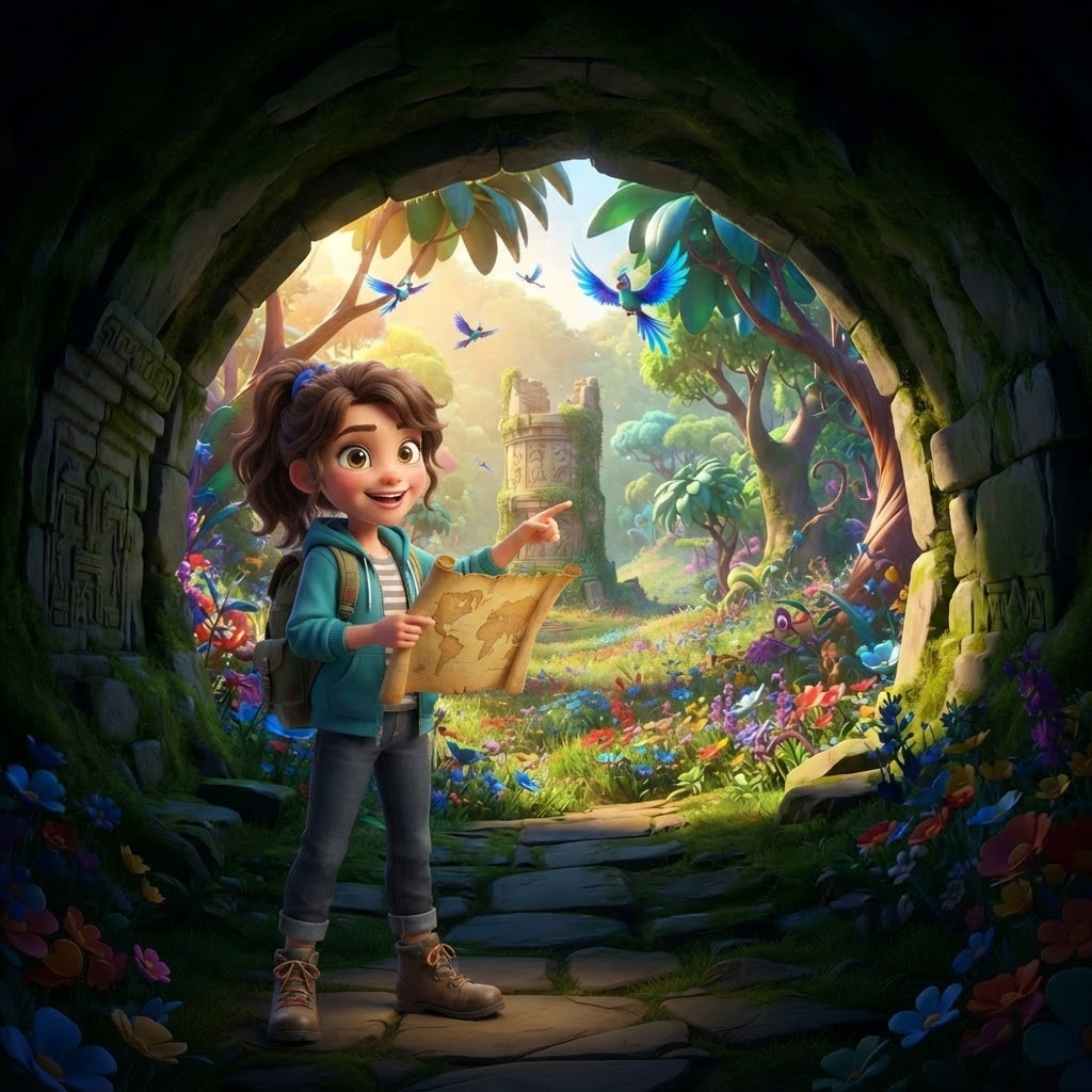 Lena and the Hidden Waterfall