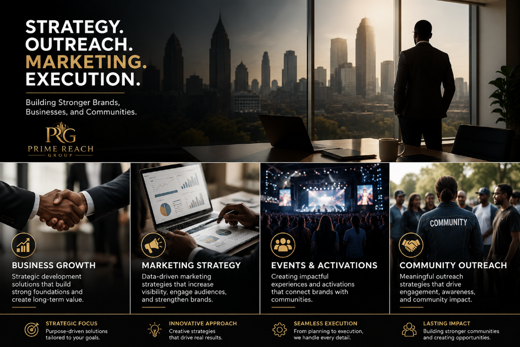 Prime Reach Group - Strategy, Outreach, Marketing, Execution