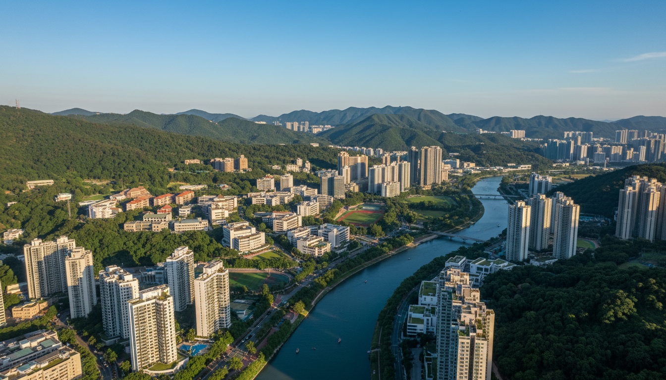Shatin aerial view