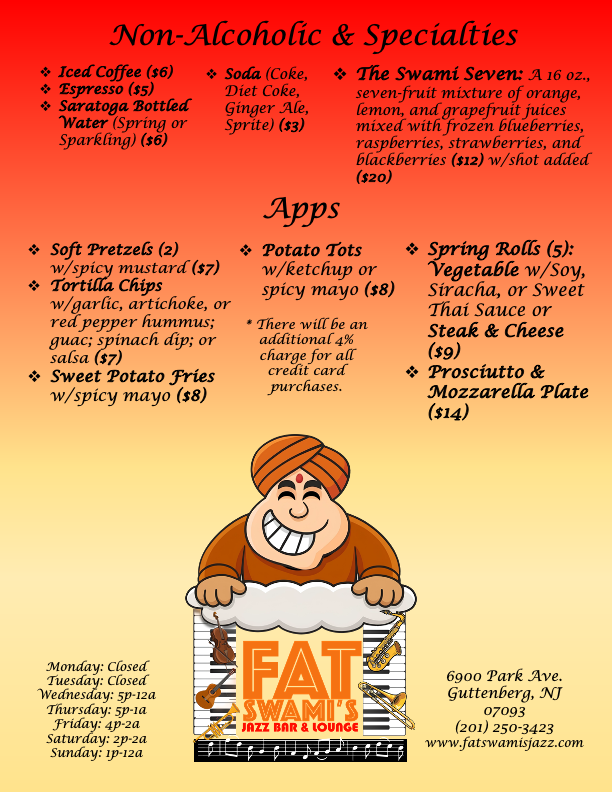 Fat Swami's Menu — Page 2