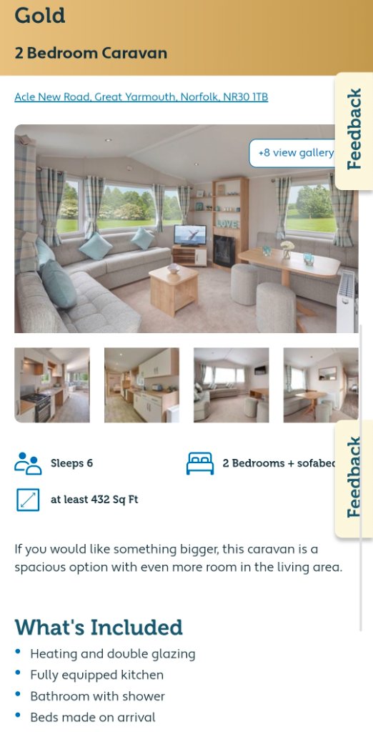 Gold — 2 Bed, Sleeps 6 (Accessible)