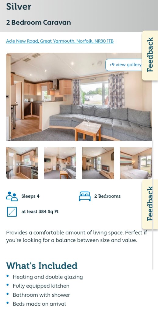 Silver — 2 Bed, Sleeps 4