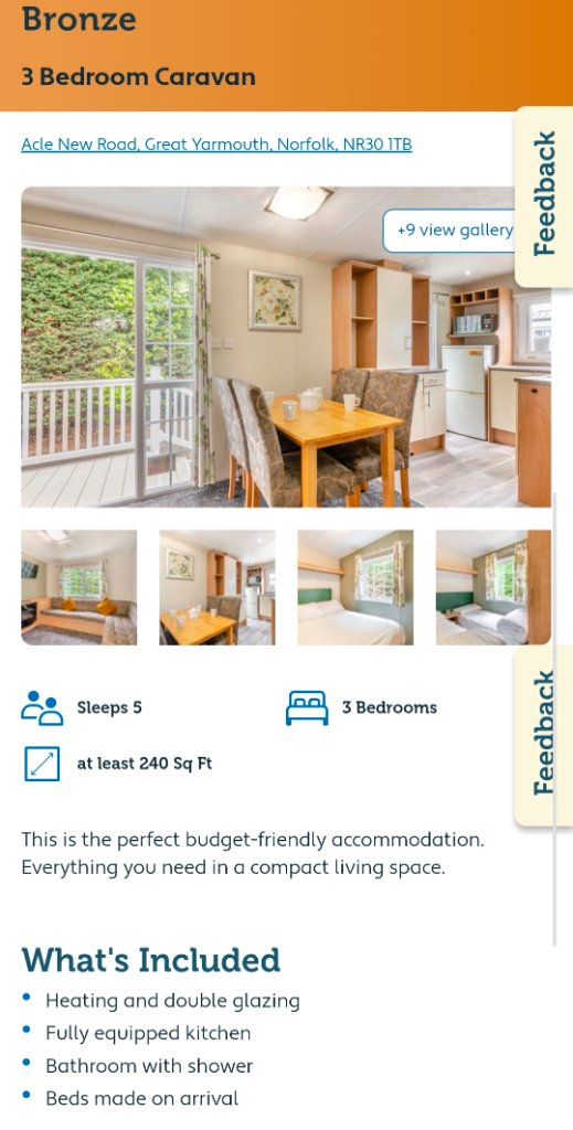 Bronze — 3 Bed, Sleeps 5