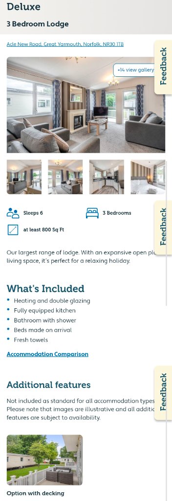 Deluxe Lodge — 3 Bed, Sleeps 6