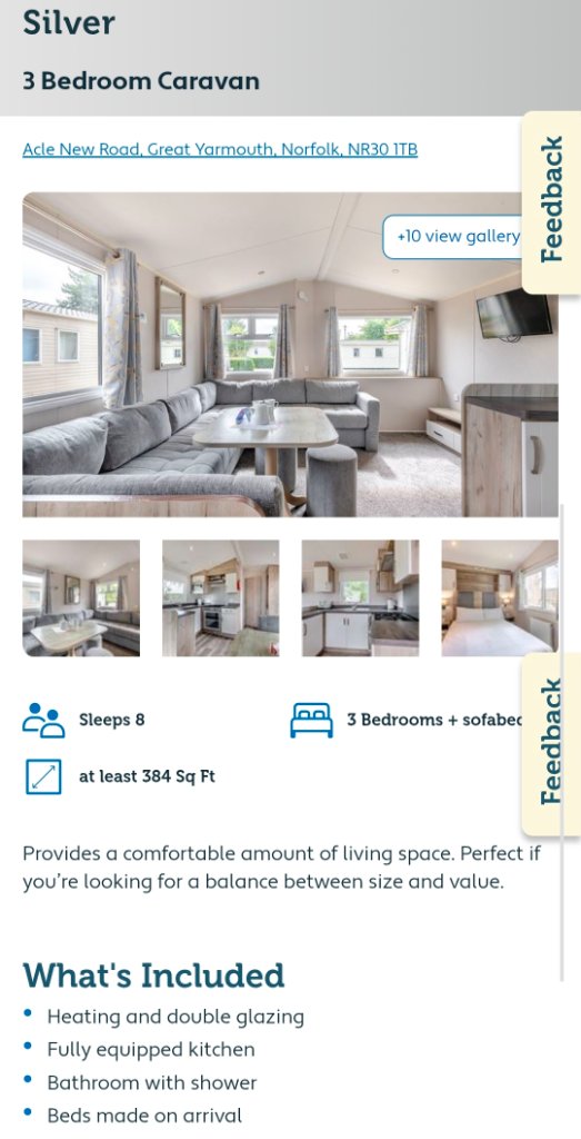 Silver — 3 Bed, Sleeps 8