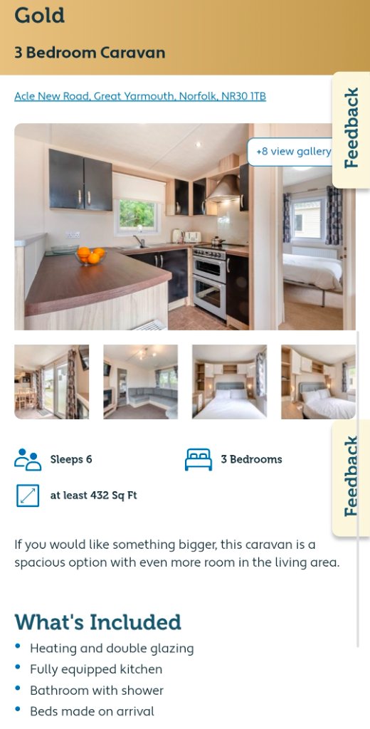 Gold — 3 Bed, Sleeps 8