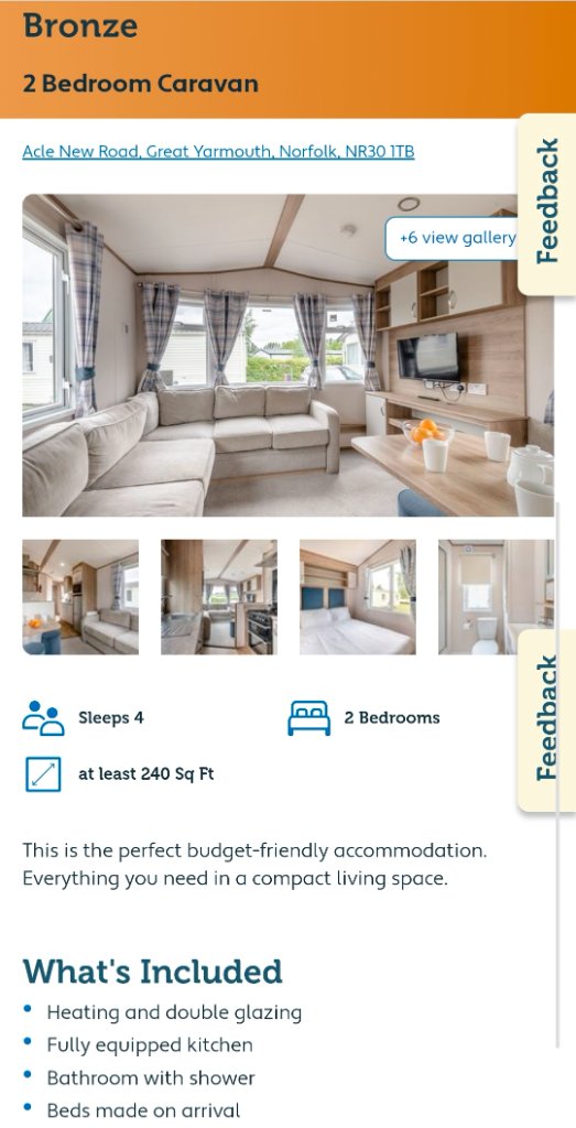Bronze — 2 Bed, Sleeps 4